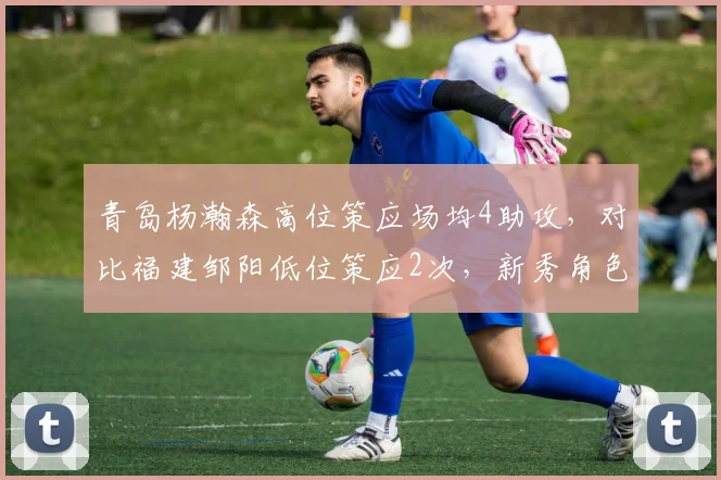 青岛杨瀚森高位策应场均4助攻，对比福建邹阳低位策应2次，新秀角色对比